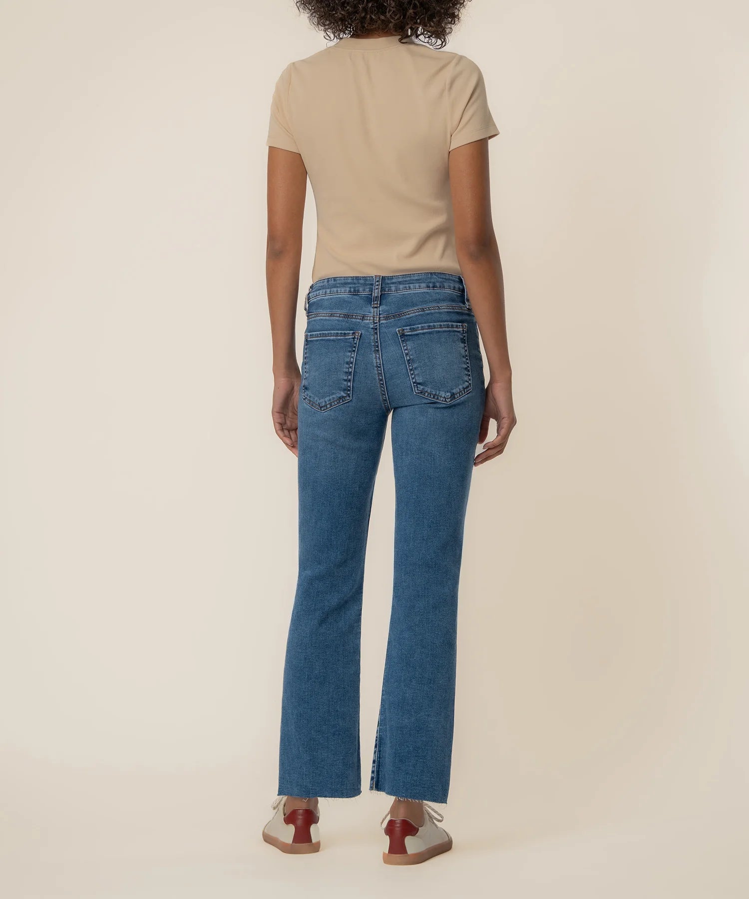 Kelsey Ankle Flare Fake Welt Pocket Jeans Excitement