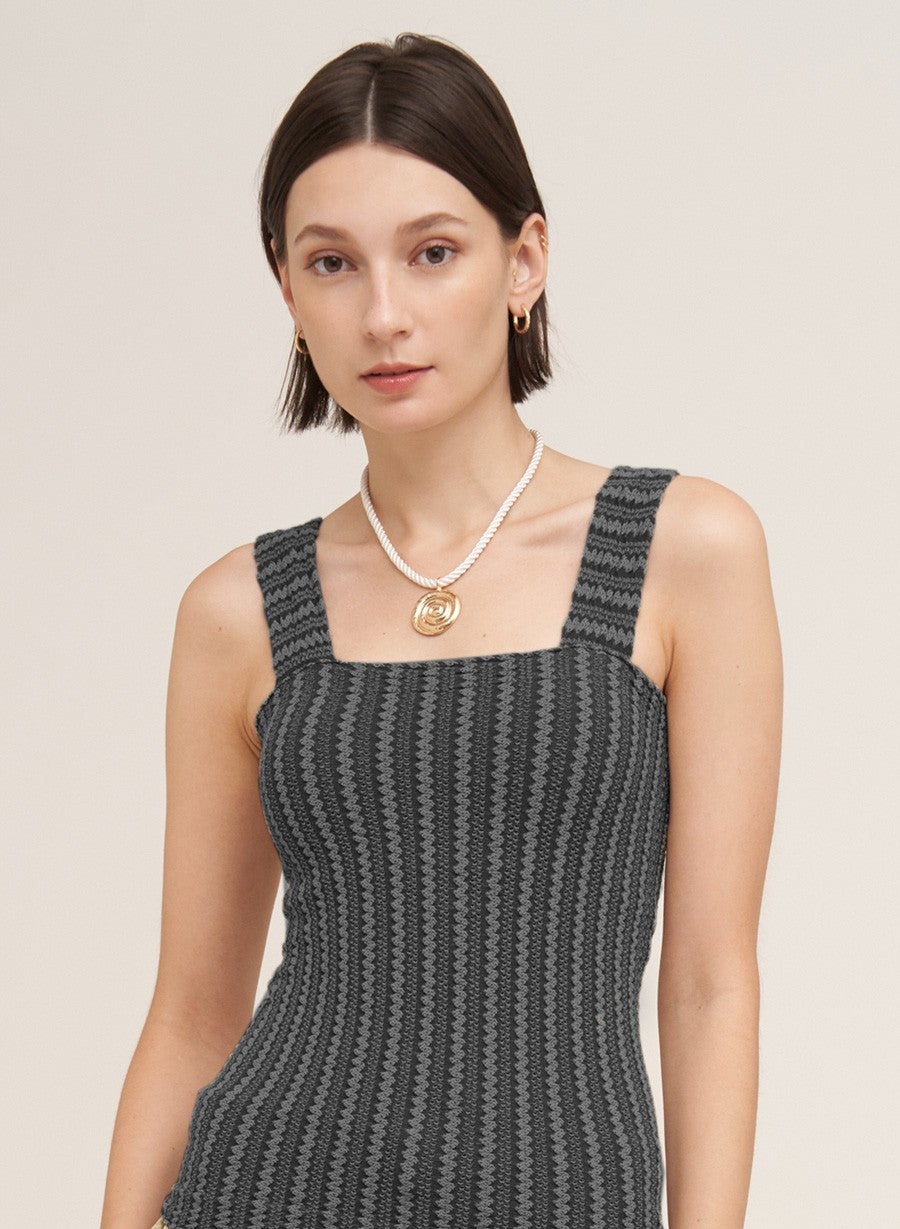 Modal Pointelle Square Neck Tank