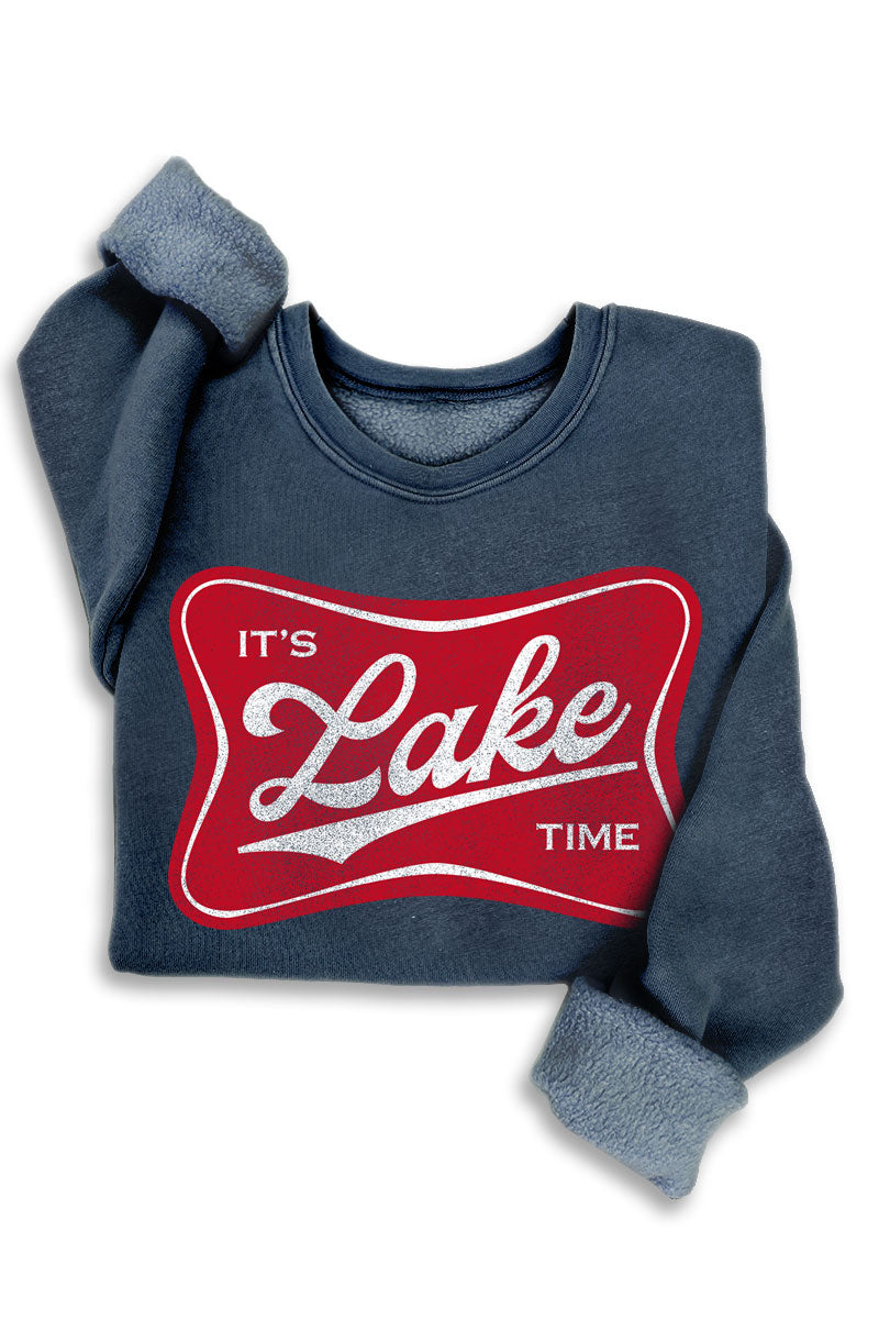 It's Lake Time Mineral Sweatshirt Mineral Navy