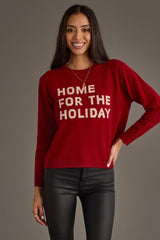 Home For The Holiday Sweater Red