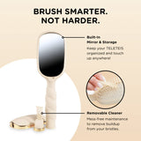 Teleties Hair Brush Tan Detangler - Medium Hair