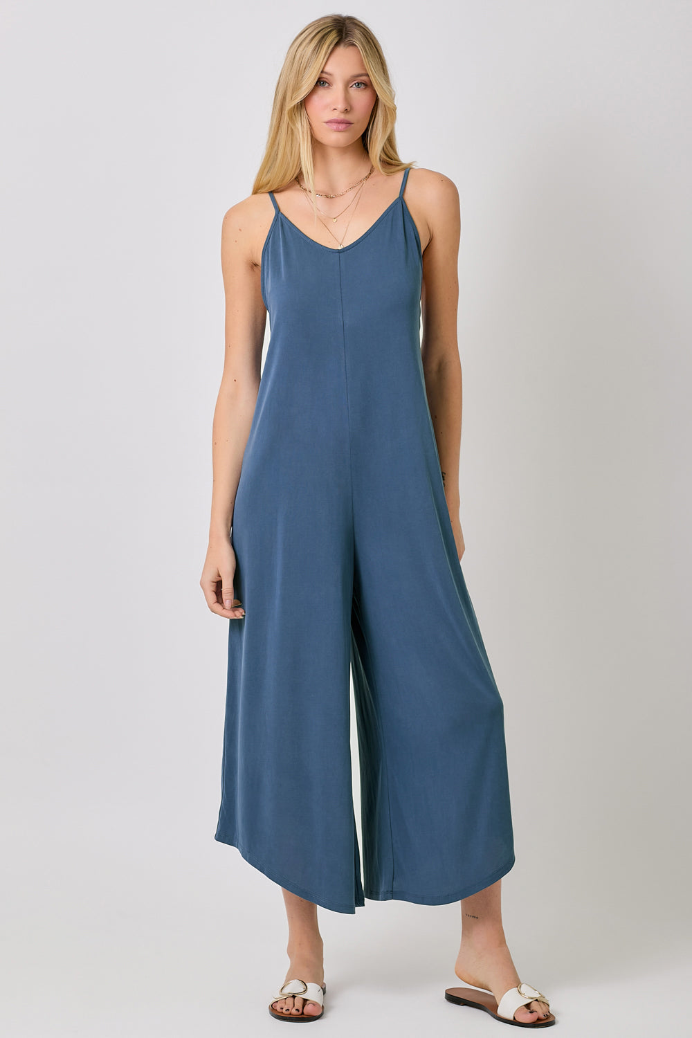 Modal Baggy Jumpsuit Blue