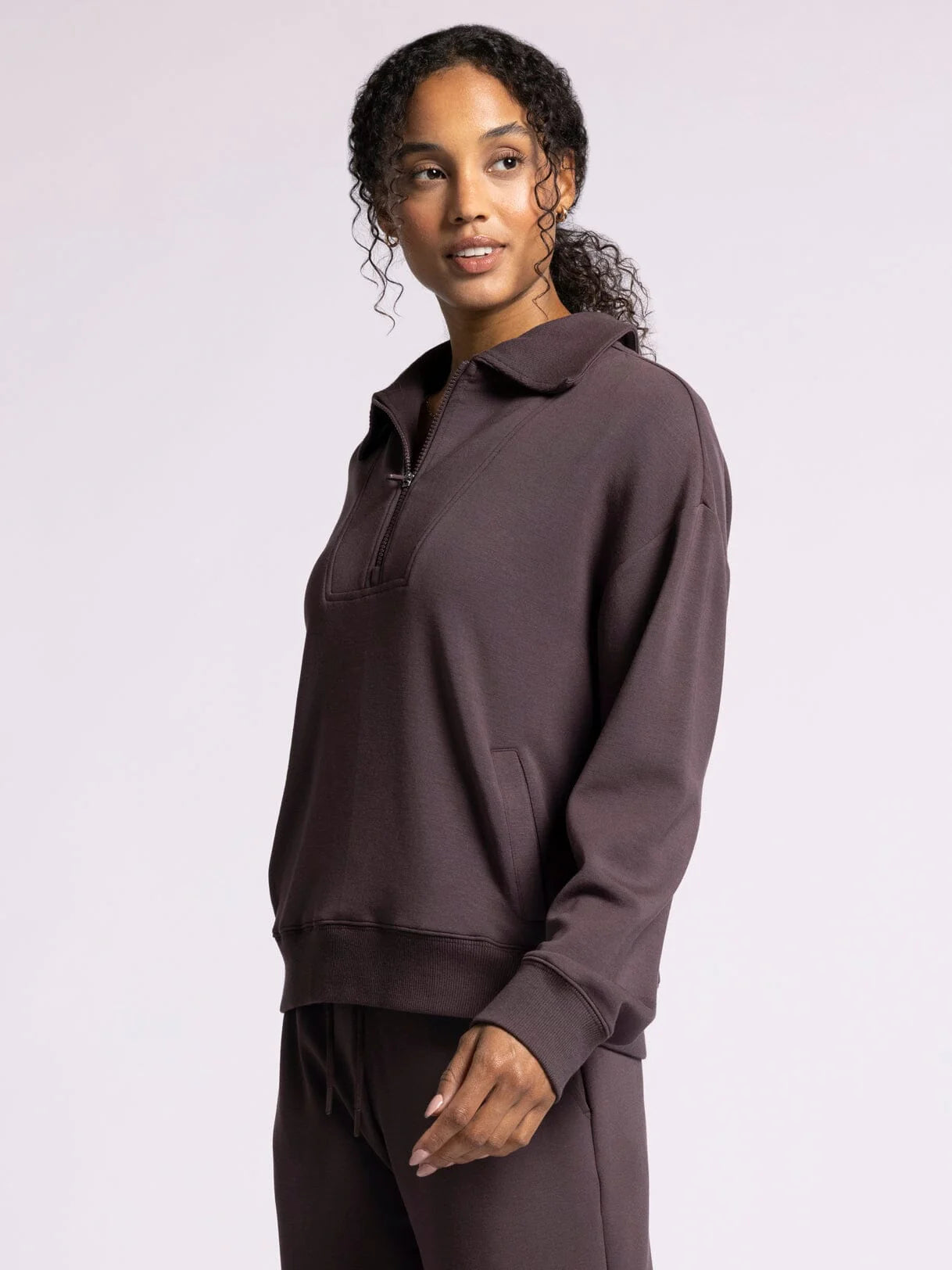 Monarch Quarter Zip Sweatshirt Raisin