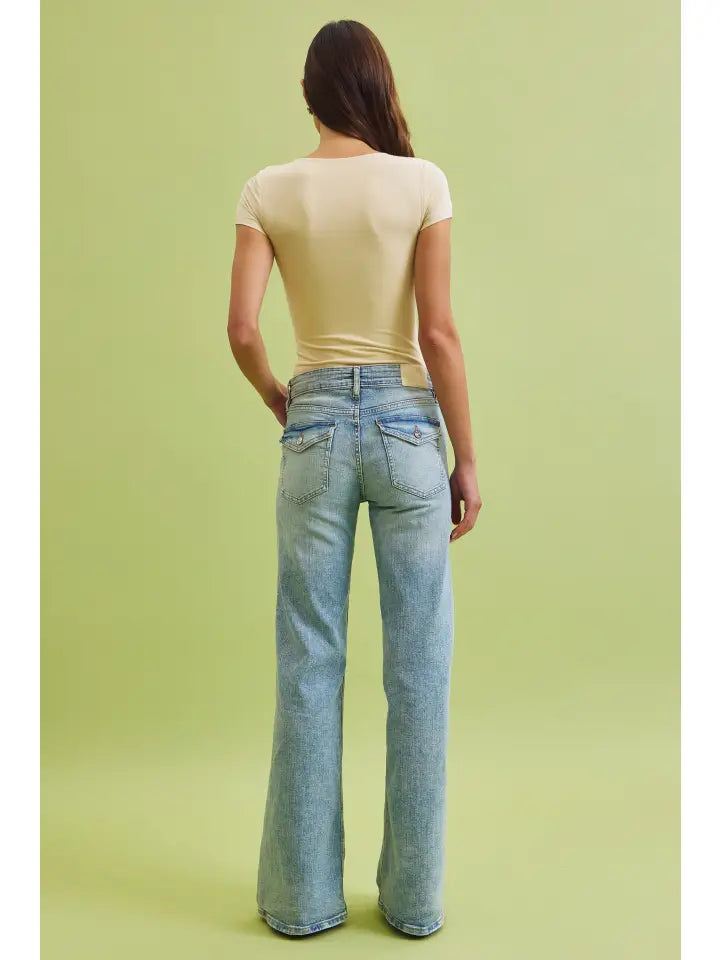 Square Neck Basic Tee Butter