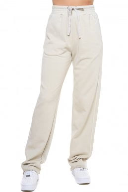 Terry Raw Edge Sweatpants Bone