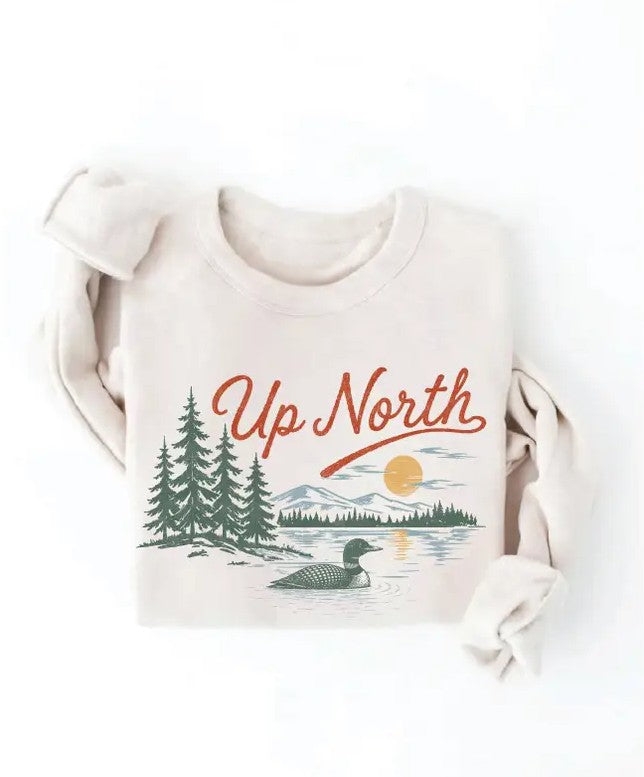 Up North Loon Graphic Sweatshirt