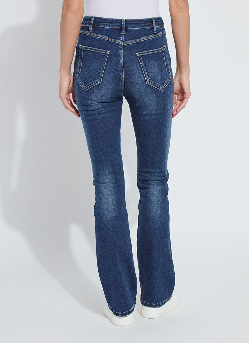 Estelle Everyday Flare Jeans Dark Midwash