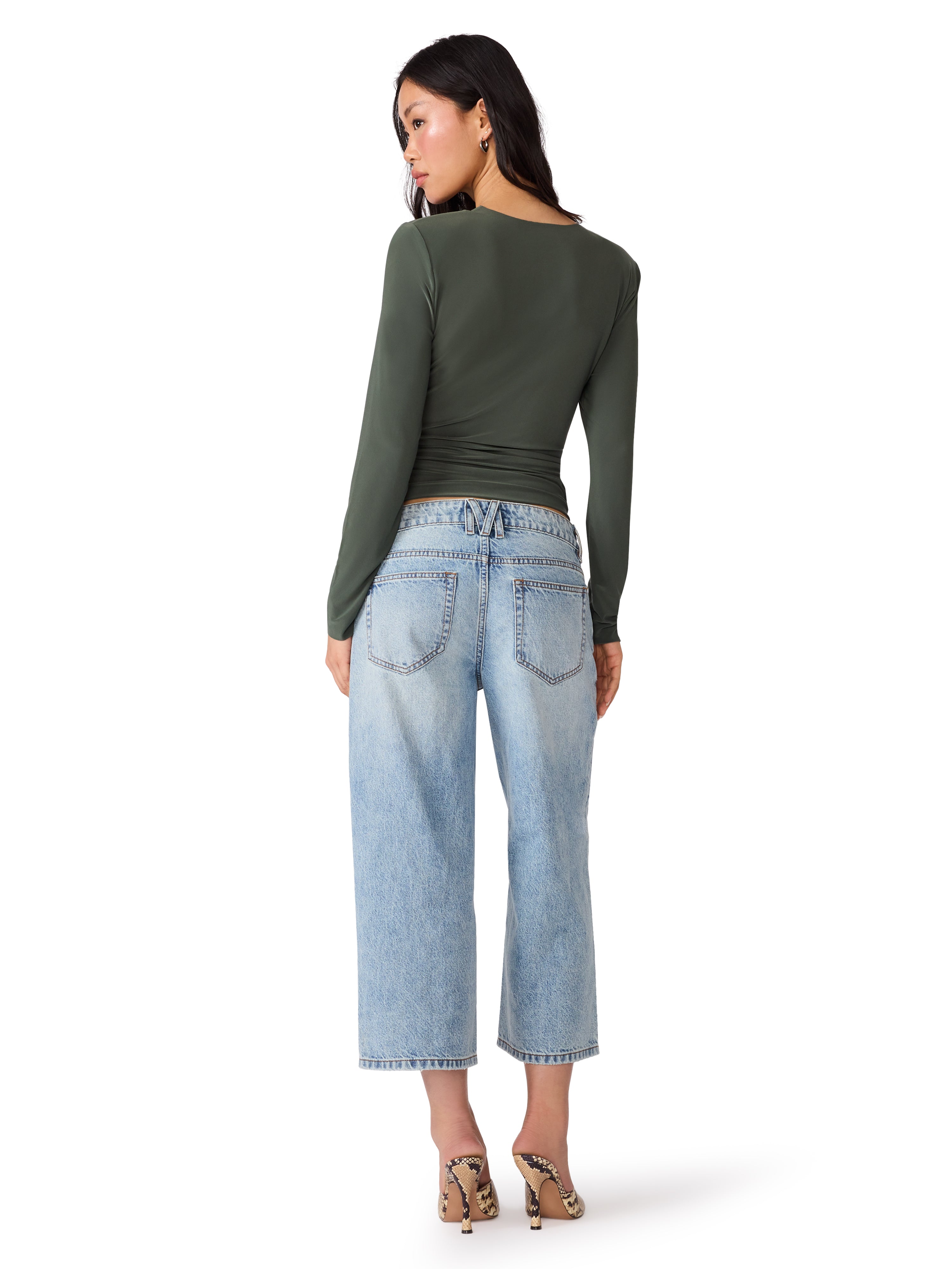 Seline Knit Top Dark Olive