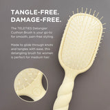 Teleties Hair Brush Tan Detangler - Medium Hair