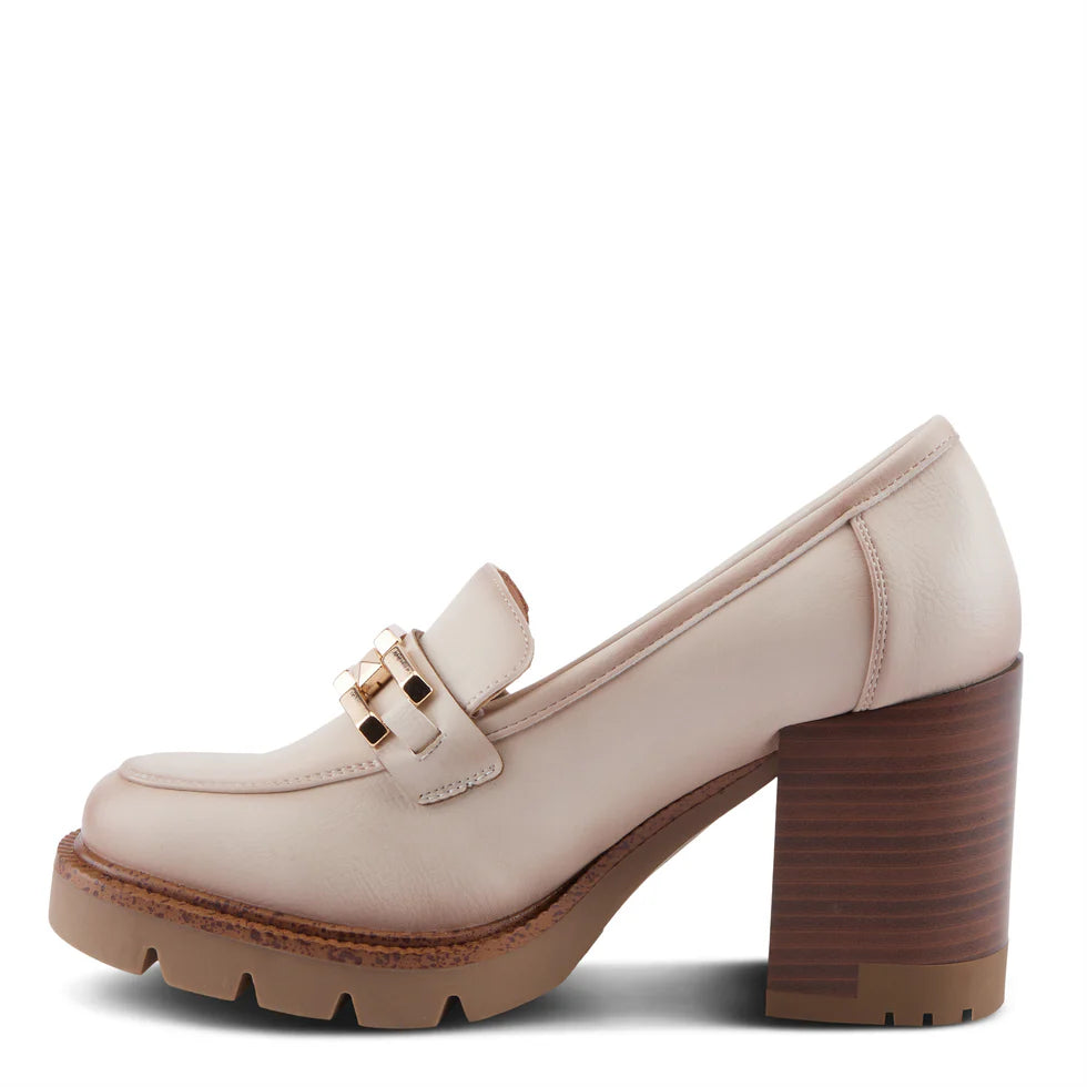 Dajah Heeled Loafers Bone