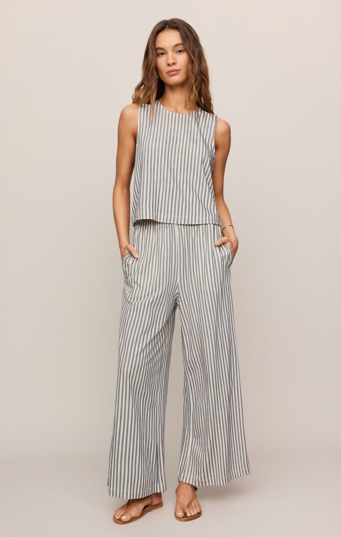 Sloane Knit Striped Tank Eclipse