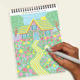 Lifelines FlowArt Dot By Letter Book Cozy Cottage