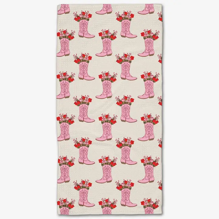 Geometry Bar Towel Cowgirl Boots
