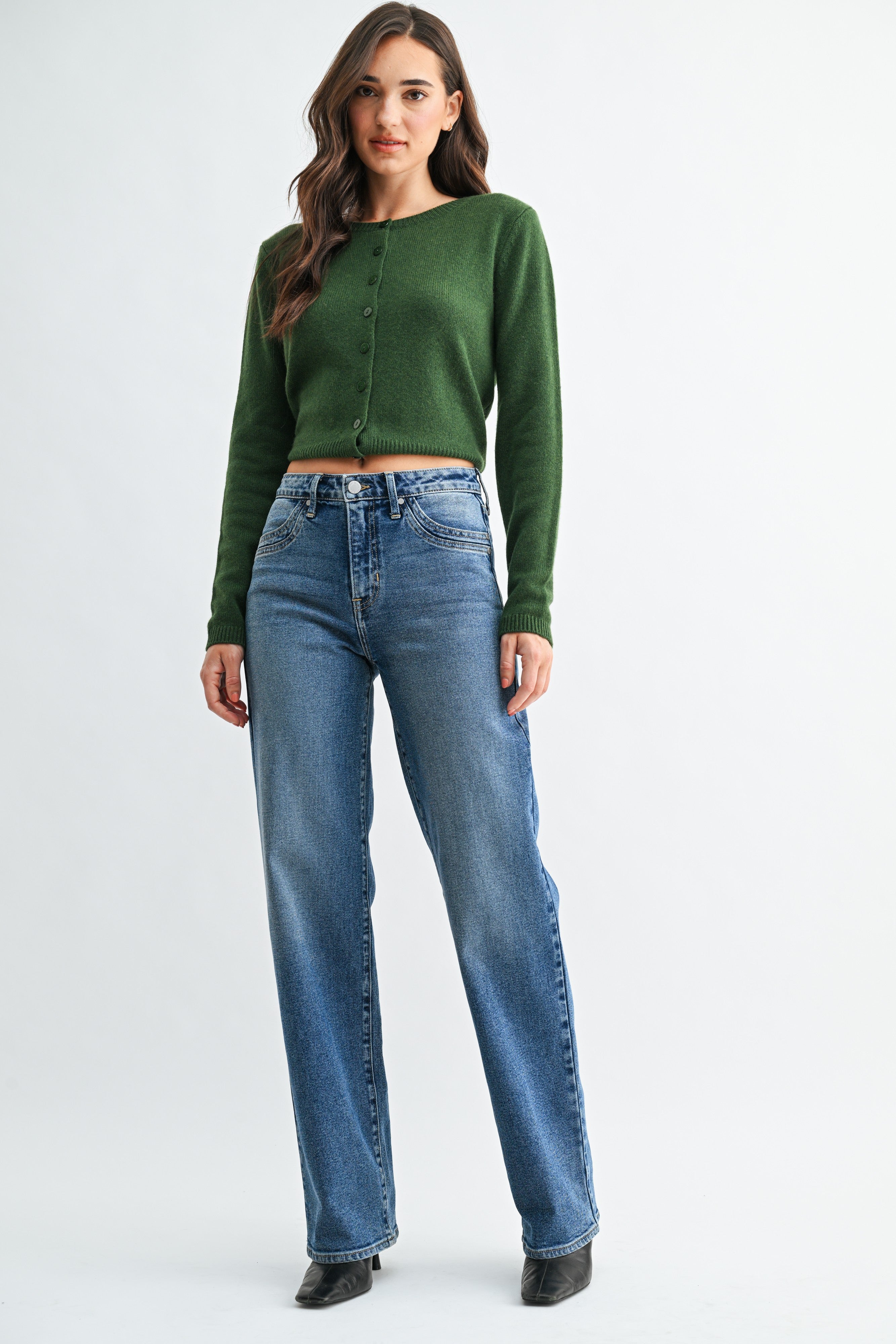 Double Pocket Wide Leg Jeans Medium