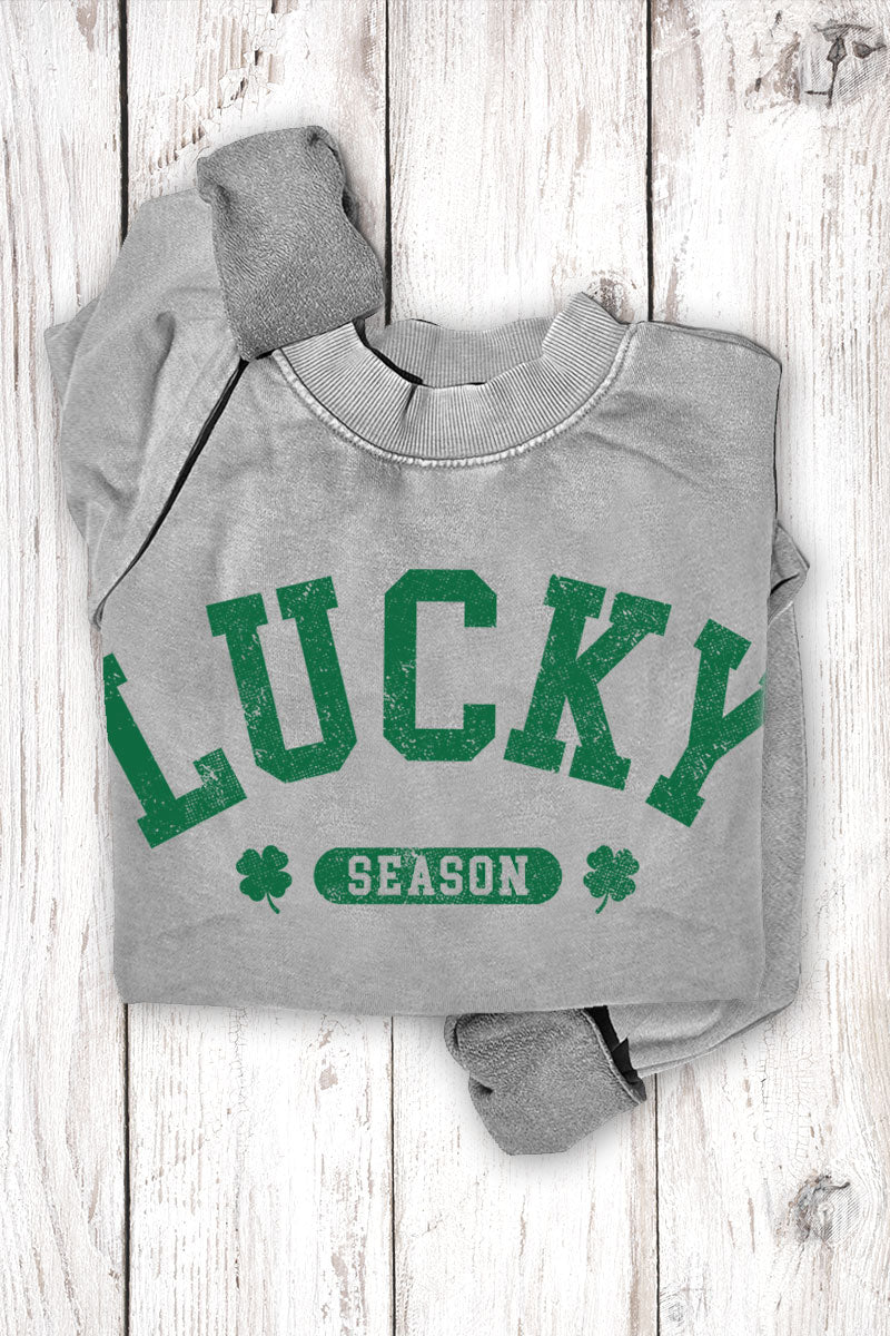 Lucky Season Mineral Graphic Sweatshirt Mineral Grey