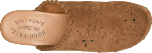 Tomika Suede Clogs Tan