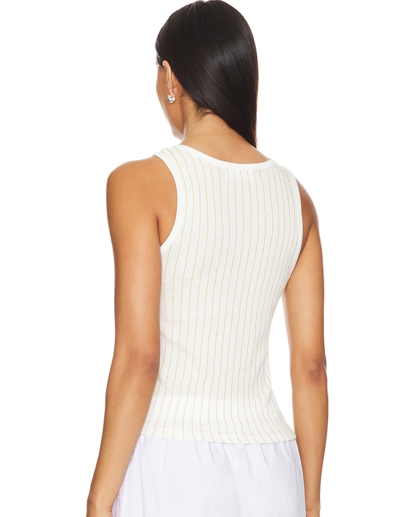 We Want Coke Vintage Girl Stripe Tank White