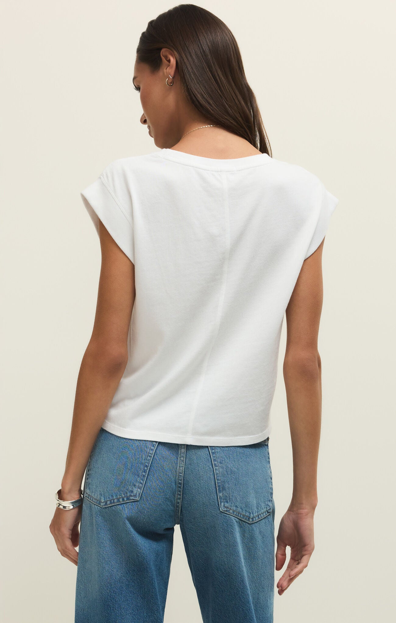 Camino Jersey Top White