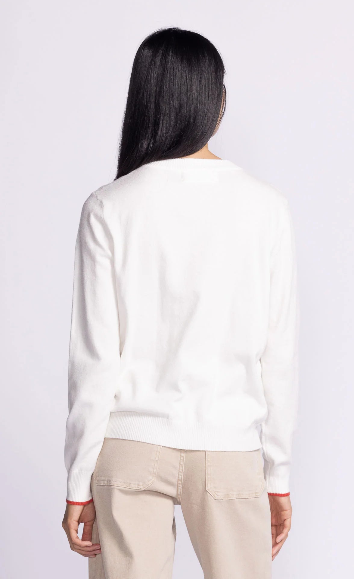 Airplane Mode II Retro Sweater White