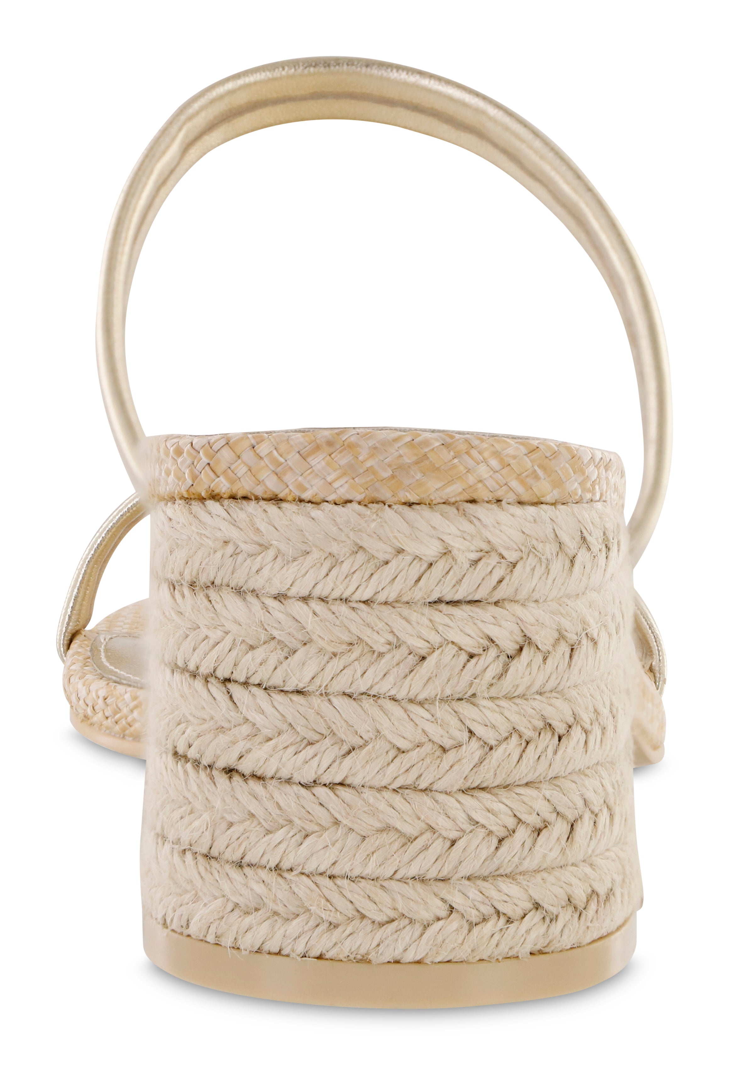 Isabeli Espadrille Heeled Sandals Soft Gold
