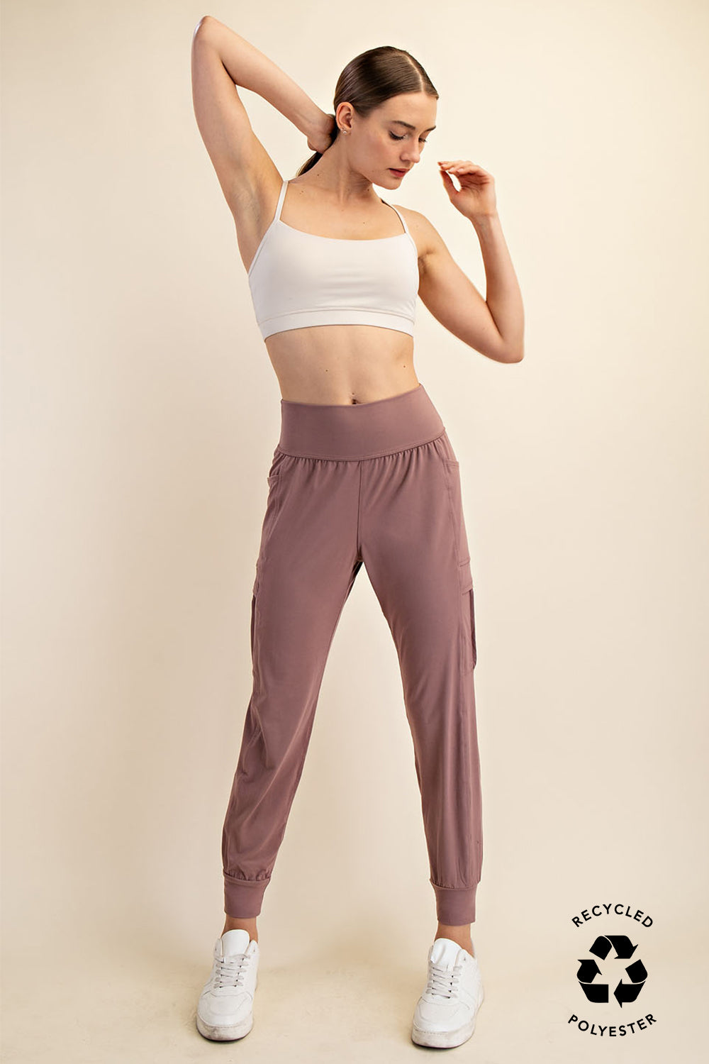 Cargo Pocket Butter Jogger Clay Rose