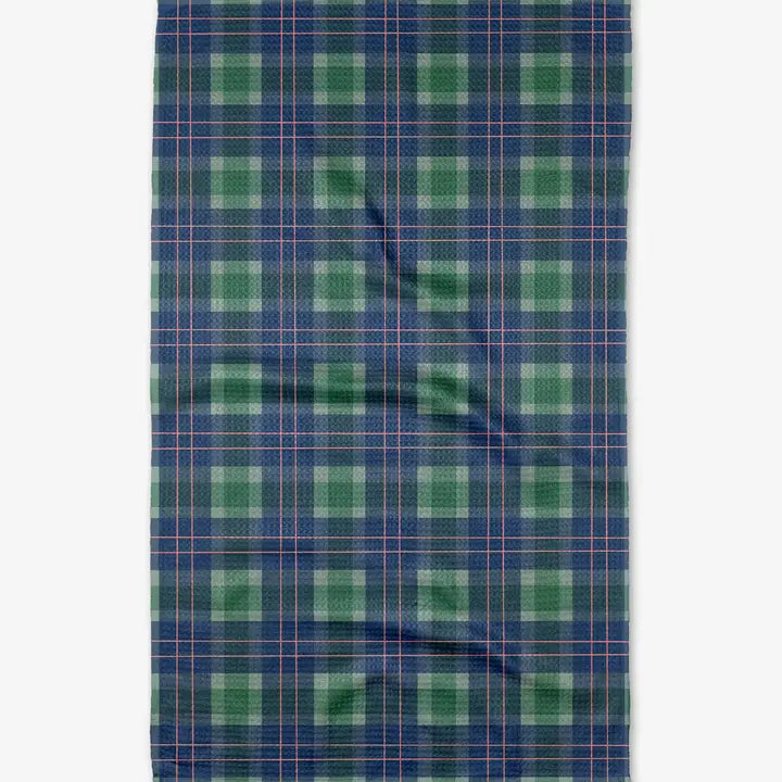Geometry Tea Towel Winter Plaid