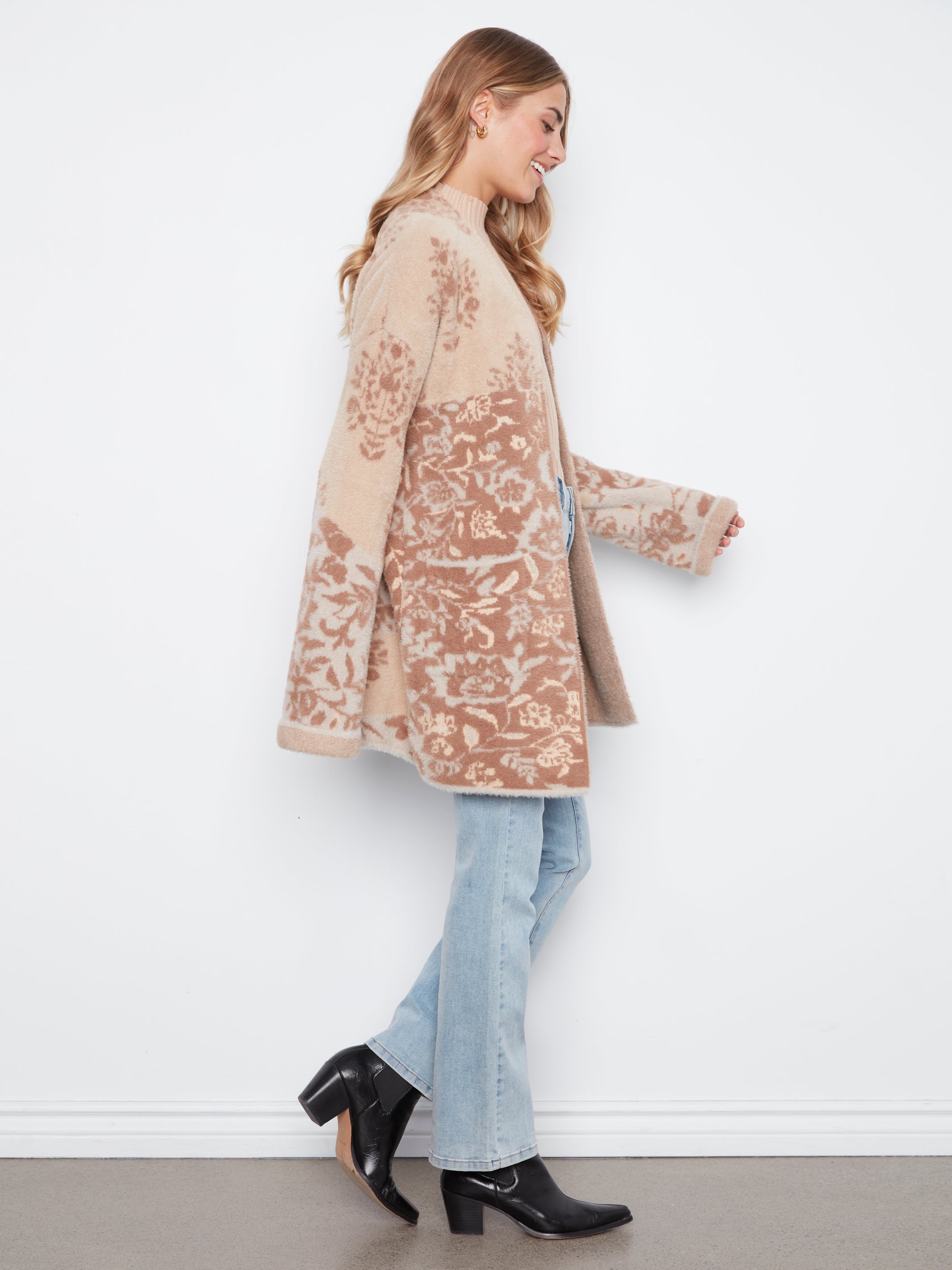 Patch Pocket Wide Sleeve Cardigan Rosie