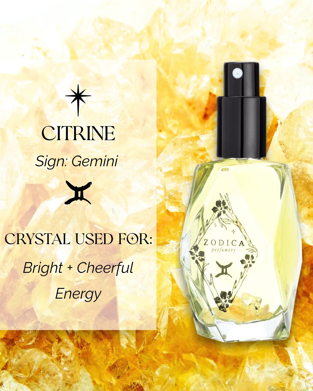 Mini Crystal Infused Zodiac Perfume - 22ml
