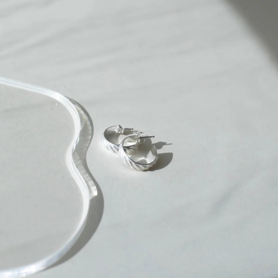 Little Ripples Earrings Sterling Silver