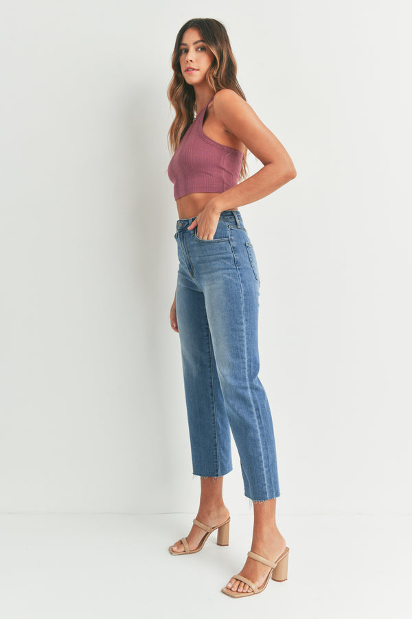 Classic Crop Straight Jeans Medium