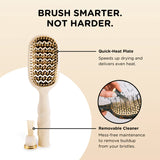 Teleties Hair Brush Tan Vented