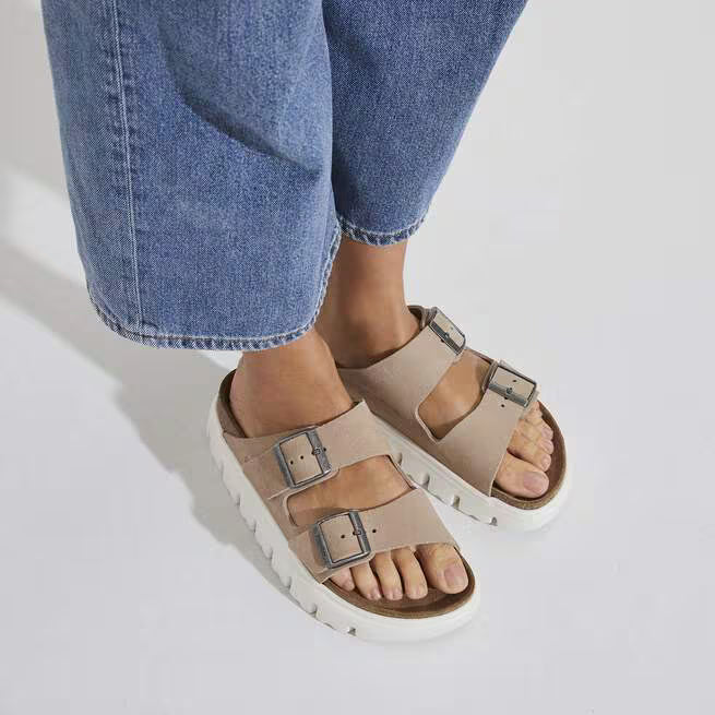 Arizona Chunky Suede Sandals Warm Sand