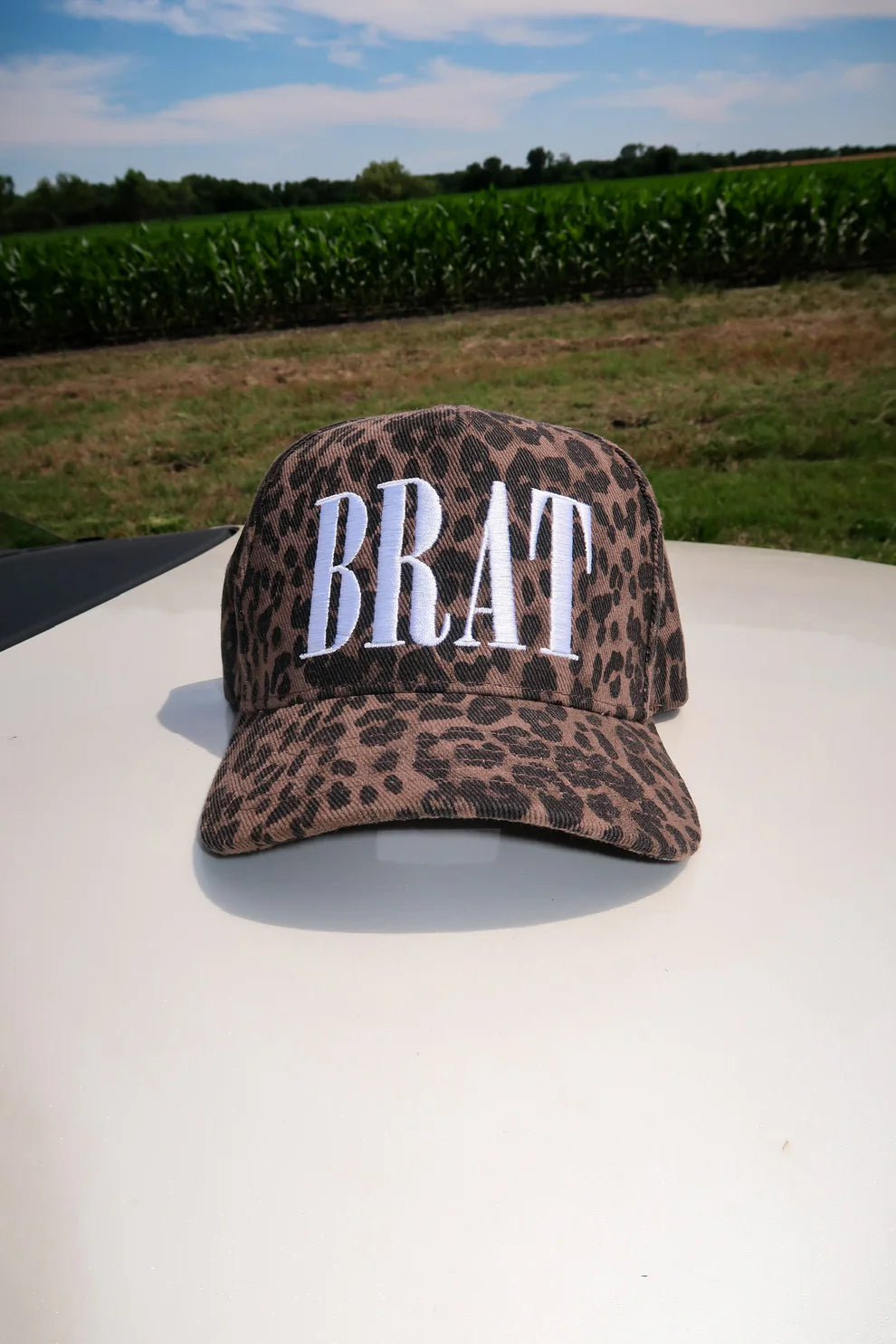 BRAT Trucker Hat Leopard