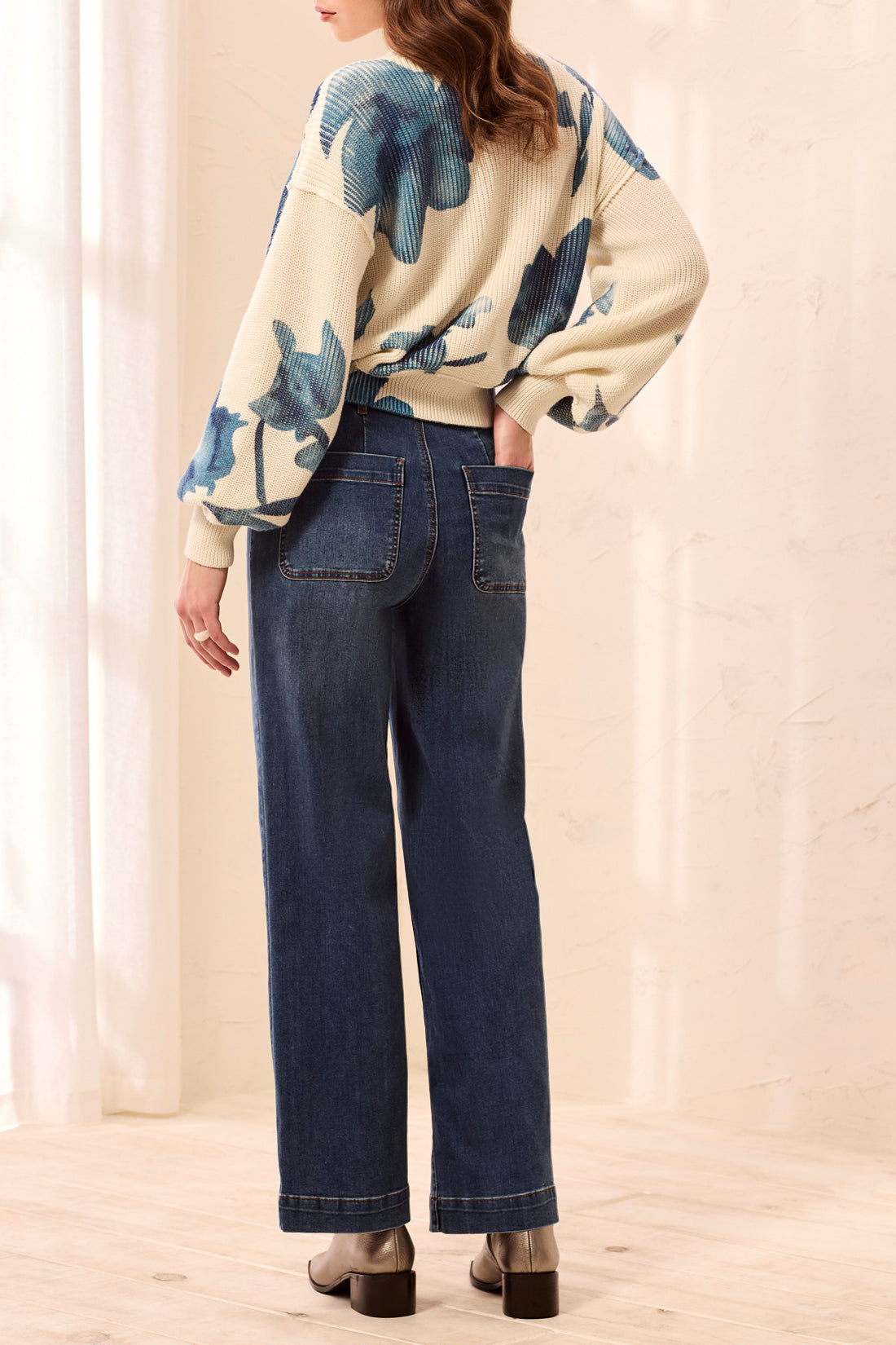 Sophia Curvy Super Straight Ankle Jeans Dusk