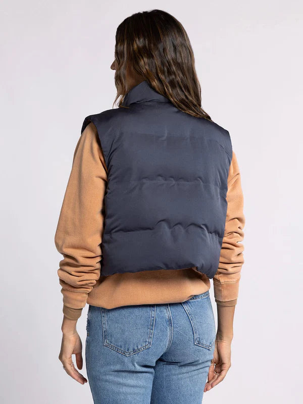 Issey Reversible Puffer Vest Odyssey Grey Clove