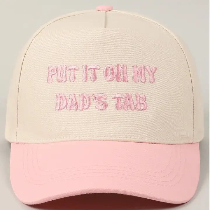 Put It On My Dad's Tab Two Tone Trucker Hat