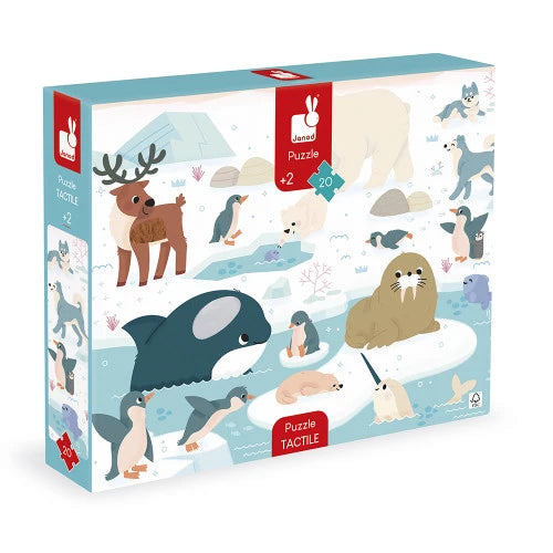 Polar Animals Tactile Puzzle - 20 Piece