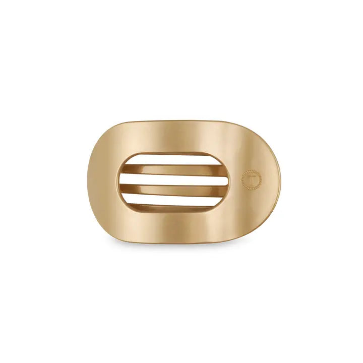 Teleties Small Flat Round Hair Clip Champagne Toast