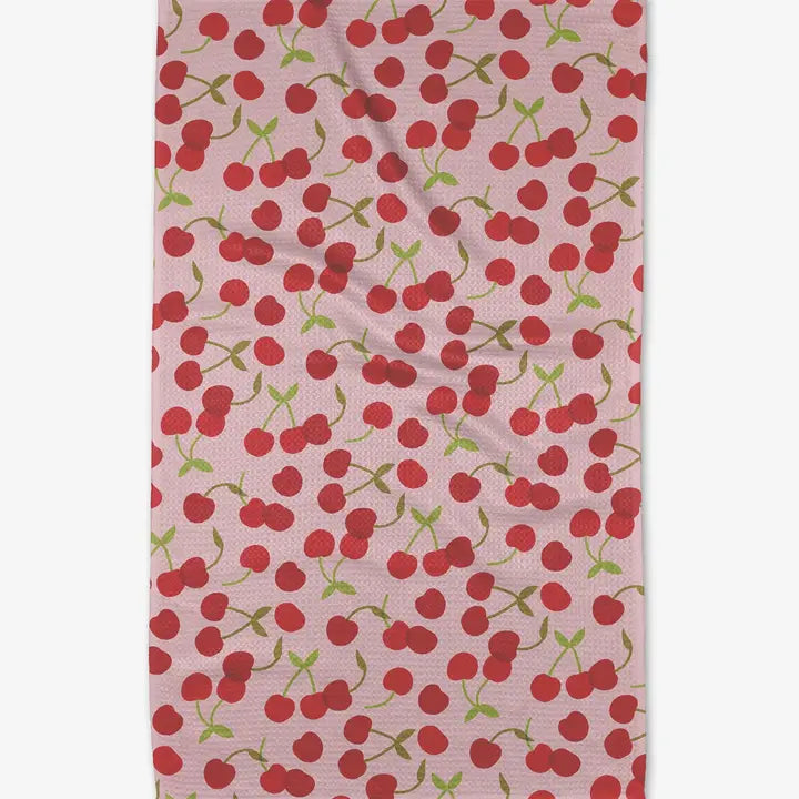 Geometry Tea Towel Cheery Cherries