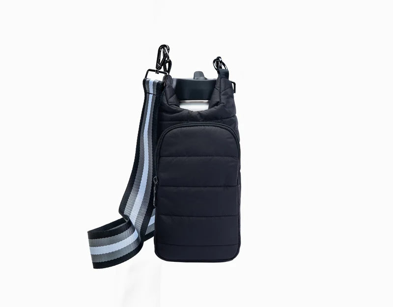 HydroBag Crossbody Black Matte | Grey Black Stripe