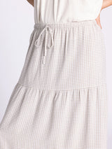 Caelis Skirt Sand Gingham