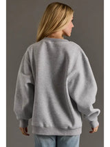 Margarita Weather Boucle Sweatshirt Grey