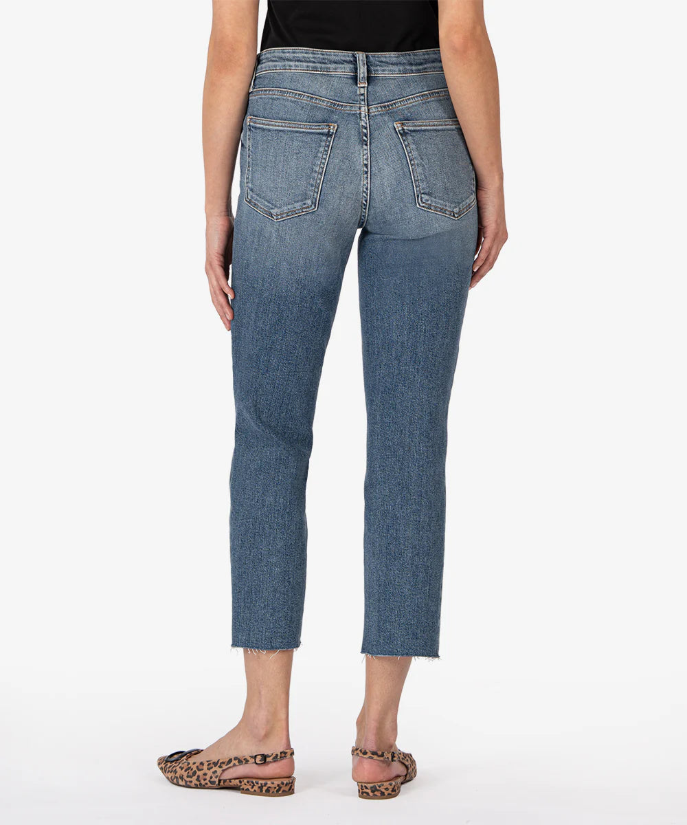 Rachael Hi Rise Raw Hem Mom Jean Exalted