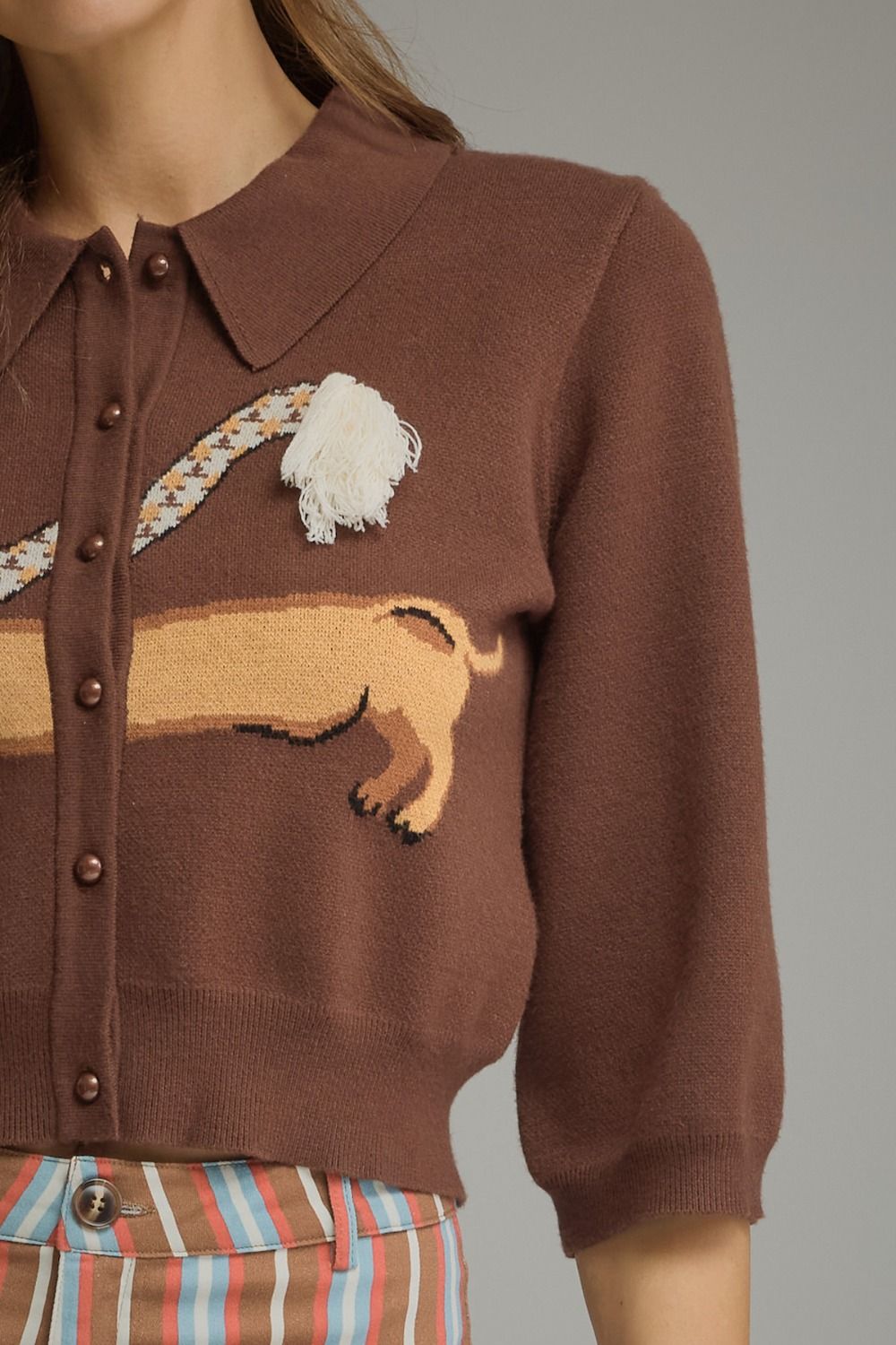 Velma Dog Half Sleeve Cardigan
