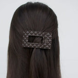 Teleties Small Flat Rectangle Hair Clip Truly Taupe