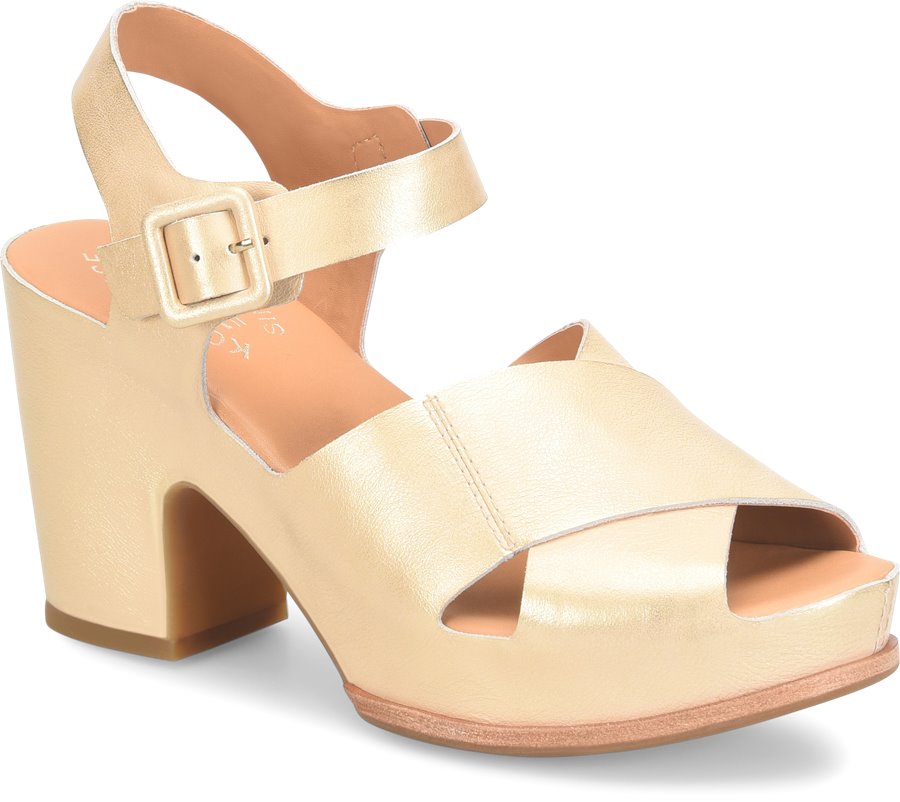 San Isabel Heeled Sandals Gold