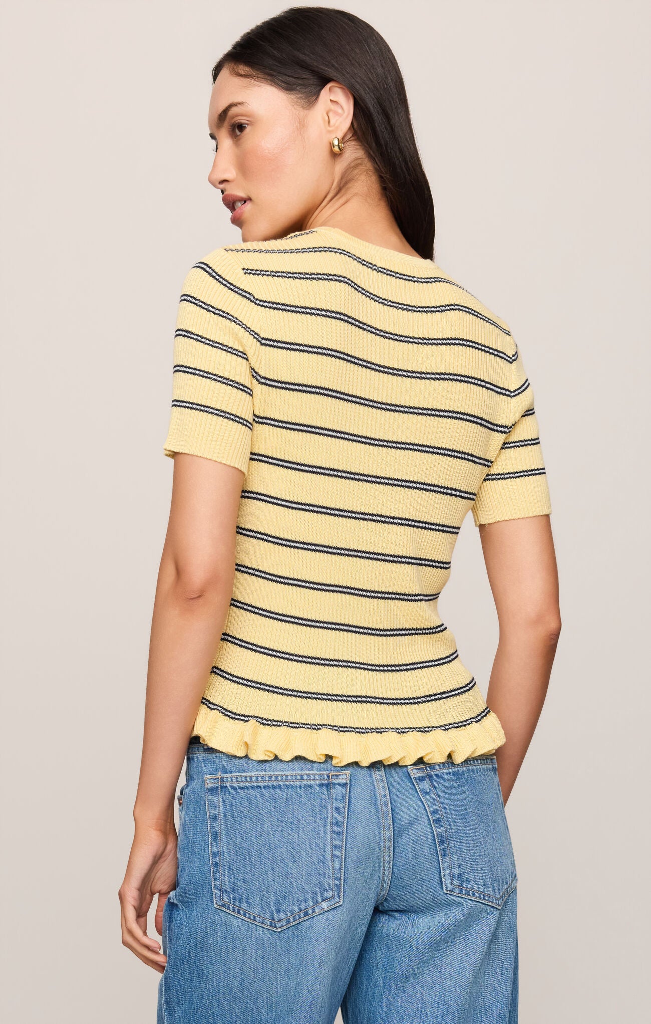 Double Take Striped Sweater Lemon Tarte