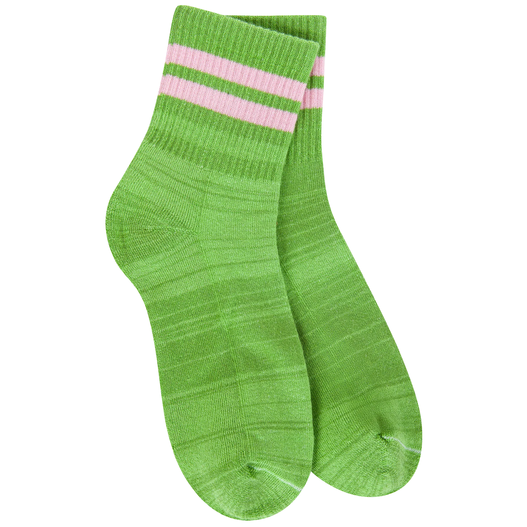 Weekend Rugby Mini Crew Sport Socks Jade + Rose Stripe