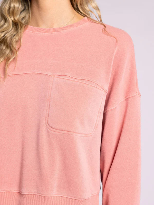 Canton Cropped Sweatshirt Strawberry Ice