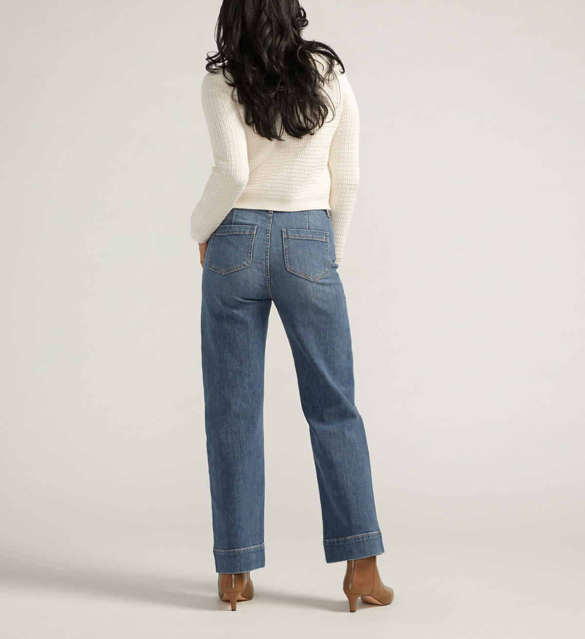 Sophia High Rise Wide Leg Jeans Eiffel Blue